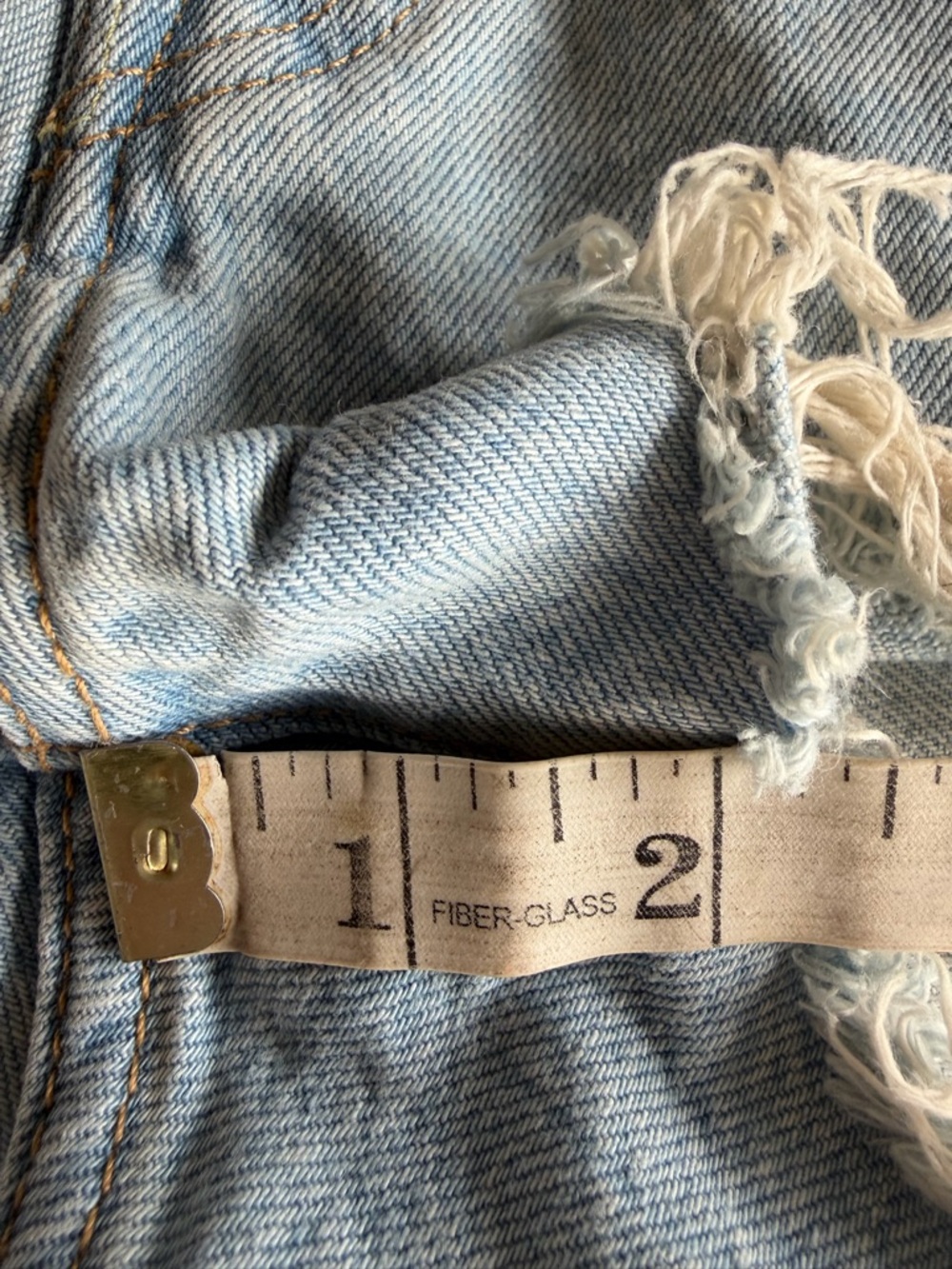 Levis 501 Original High Rise Distressed Denim Shorts 27 - Picture 10 of 10